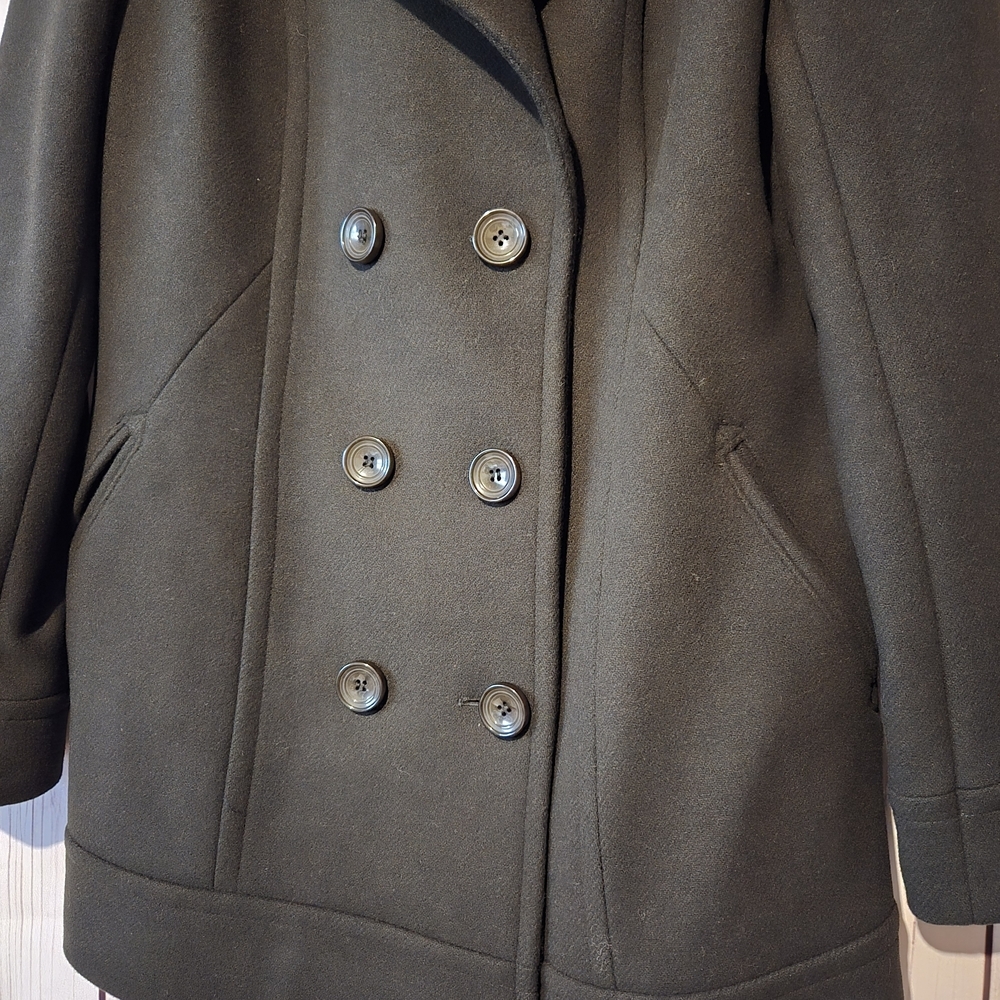 Pendleton Double-Breasted Dark Green Pea Coat Wom… - image 3